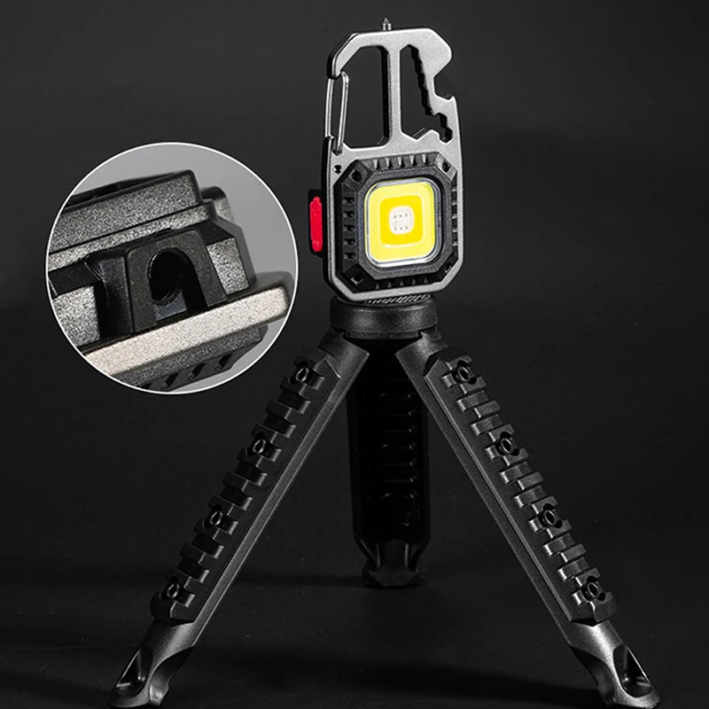 1Pc Camping Light Tripod For Mini LED Light Pocket Keychain Flashlight Stand Emergency Outdoor Supplies