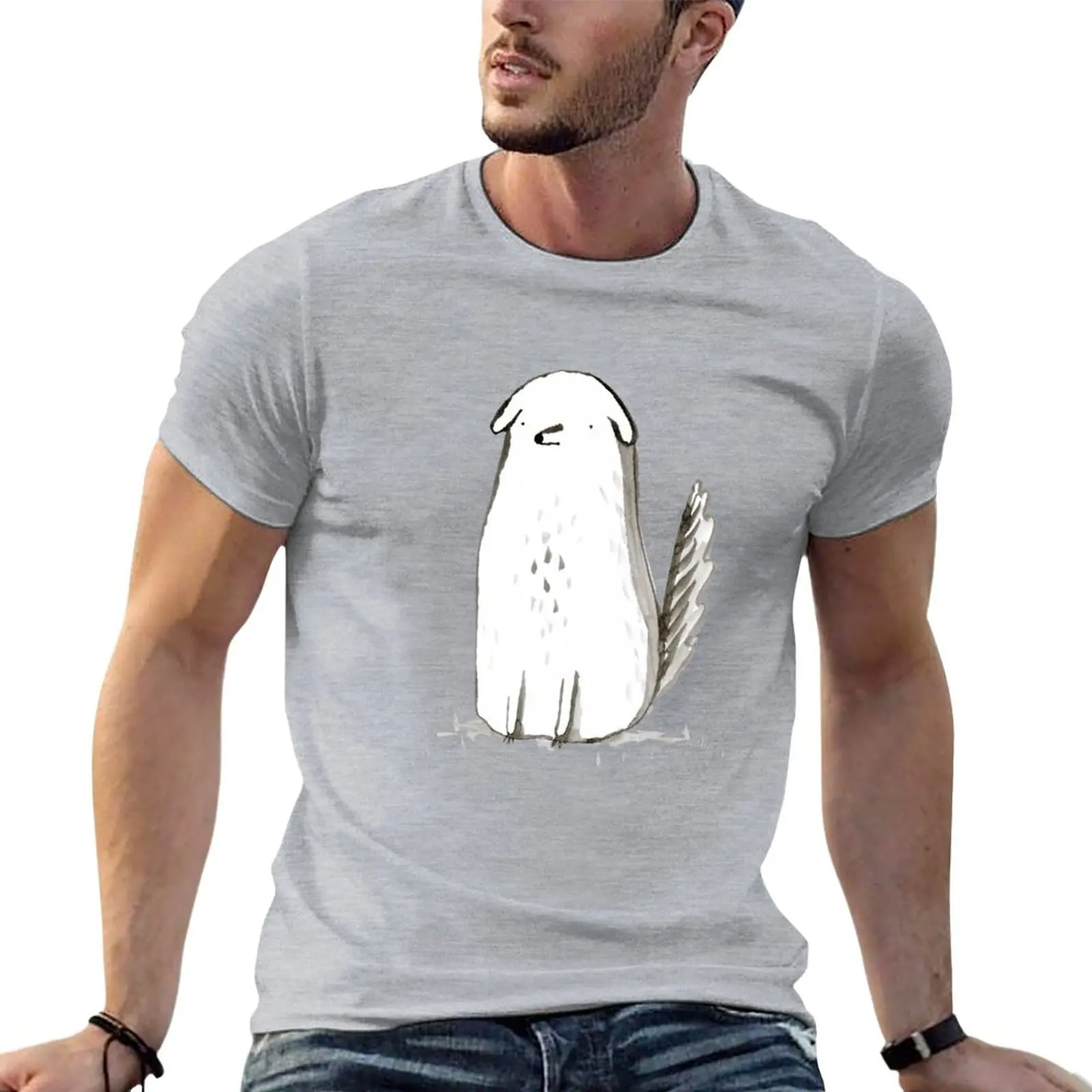 

New Sitting Dog T-Shirt new edition t shirt cute clothes black t shirts Short sleeve mens big and tall t shirts