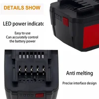 Ensembles de batterie et chargeur pour Metabo, outil électrique sans fil, perceuse, tournevis, marteaux enveloppés, 18V, 9000mAh, 18V, 9,0 Ah 3
