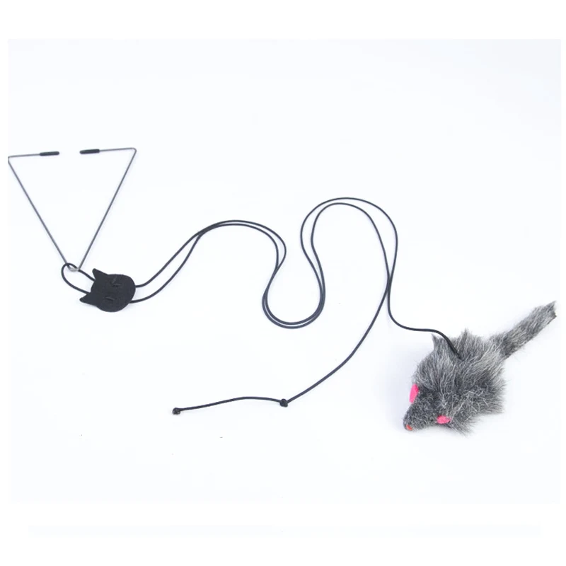 Retractable Hanging Door Type Cat Toy Funny Stick Cat Scratching Rope