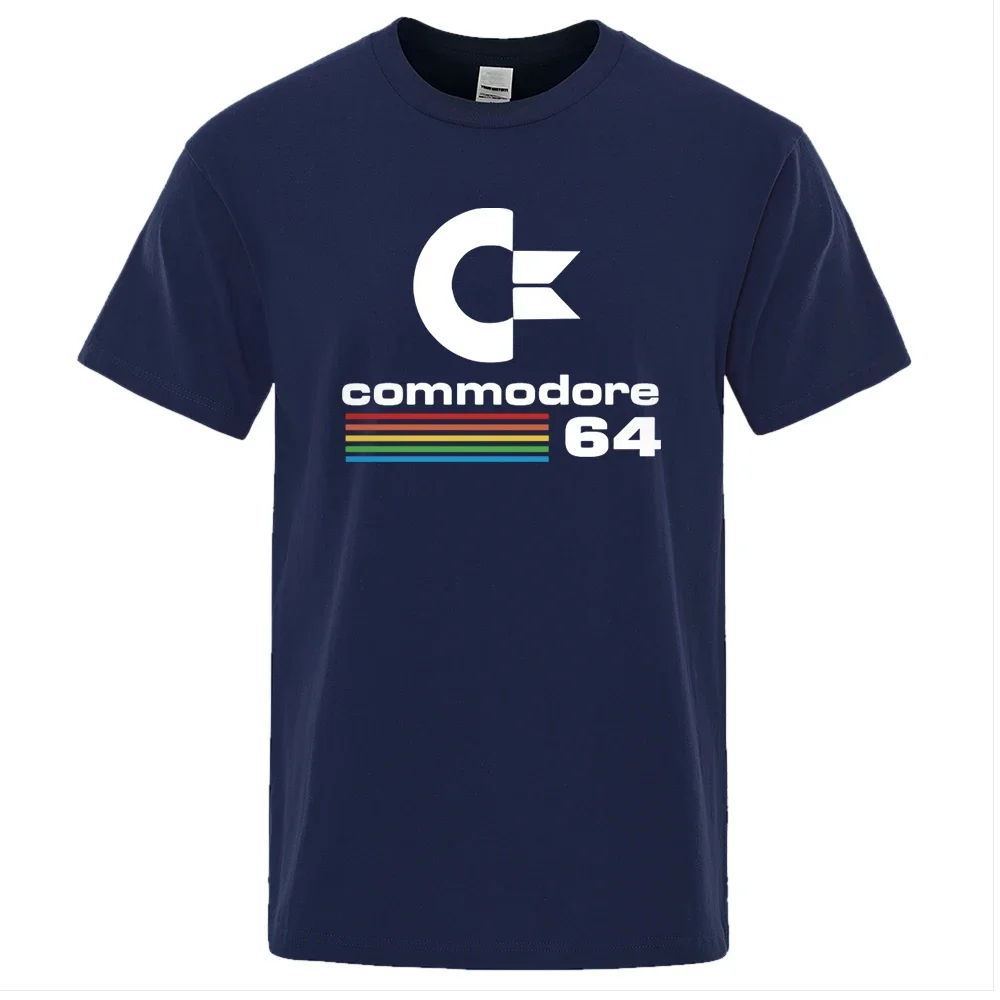 thumbnail image 1 of Camisetas holgadas para hombre, camiseta de verano con estampado Commodore 64, camiseta C64 SID Amiga, diseño retro moderno, camiseta de manga corta de algodón, 1 of 5
