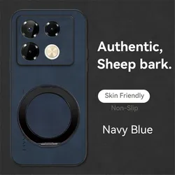 Luxury Sheepskin Magnetic Leather Phone Case with Stand and Shockproof Back Cover for Smart 6 (5)