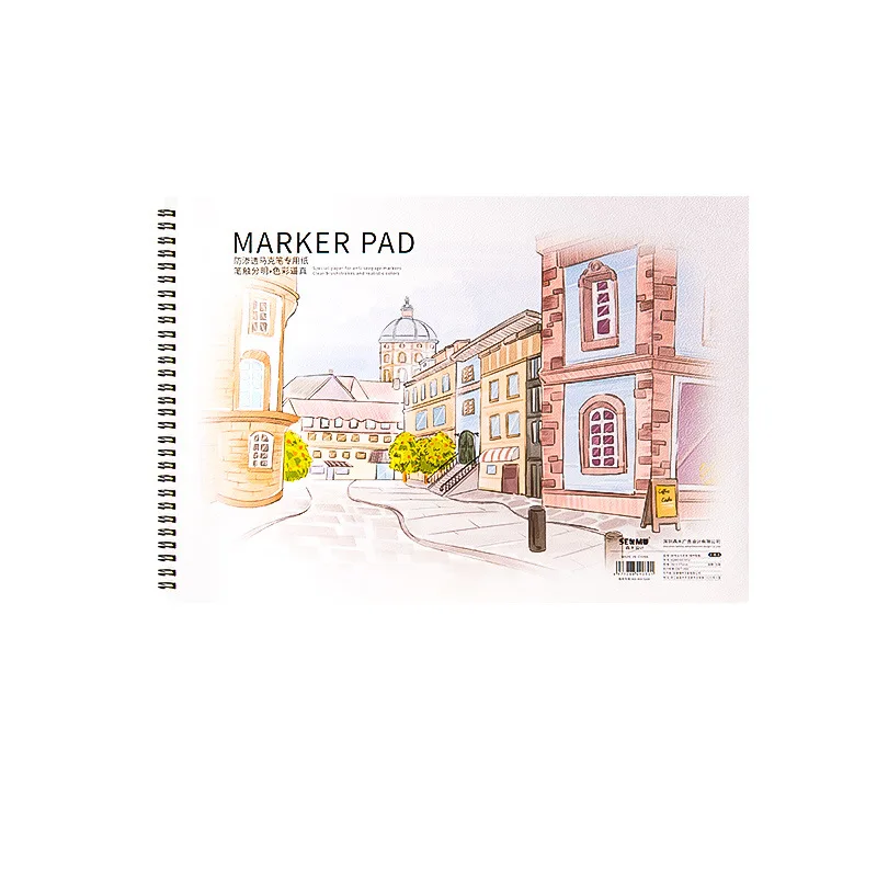 Marker pen dedicated drawing book, thickened painting book, student doodling art book 5