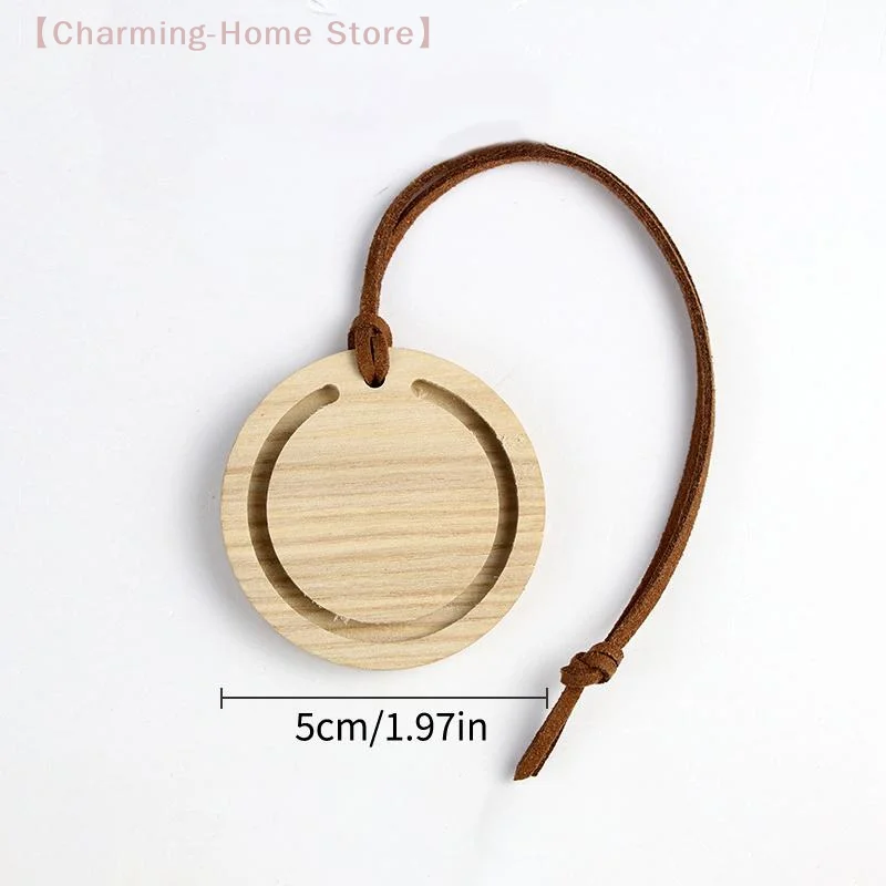 Elegant Wooden Essential Oil Car Diffuser - Minimalist Fragrance Accessory