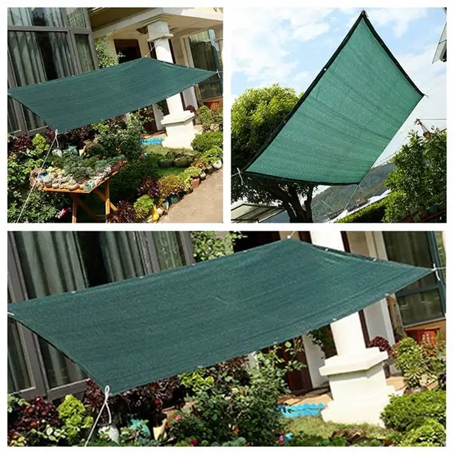 Árnyékoló Kendő Nettó Ponyvás Kerti Háló Napsütés Növény Árnyék Borító Vízálló Hálószaba Pulpokkal - Image 4