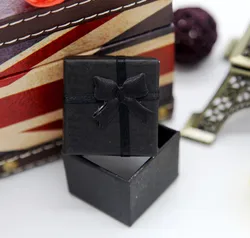 Elegant Multi - Colored Jewelry Gift Box for Rings, Earrings & Pendants (Black)