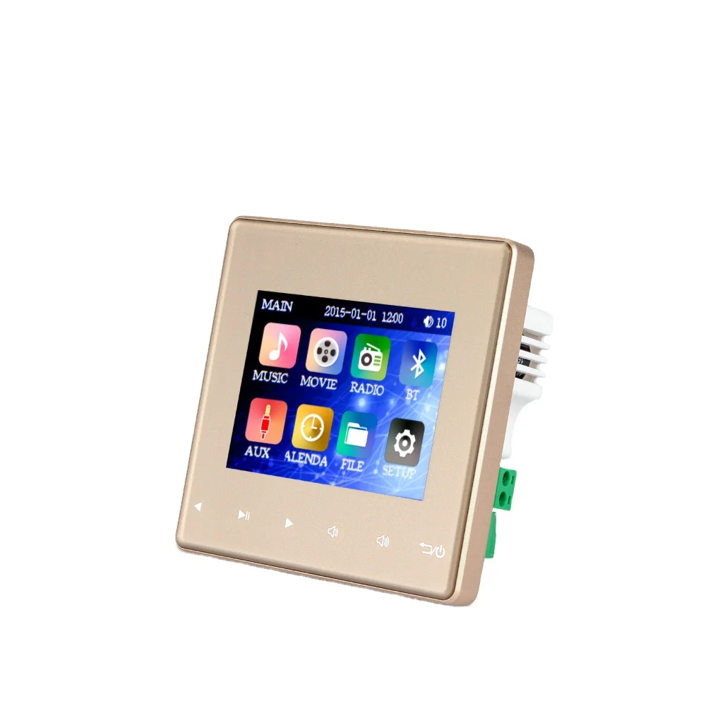 

Oupushi B3 2*25W 4-8OHM WIFI/BT/SD card/USB Home smart background mnusic system Light touch button