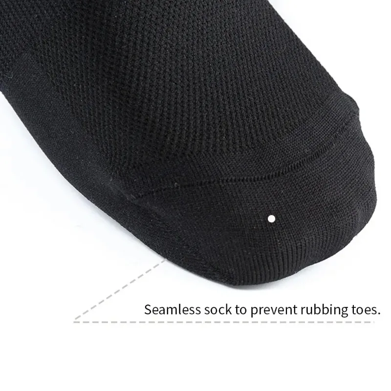 Cycling Knee High Socks Men Anti Slip Silicone Aero Whiteline Bicycle Sport Running Bike Hose