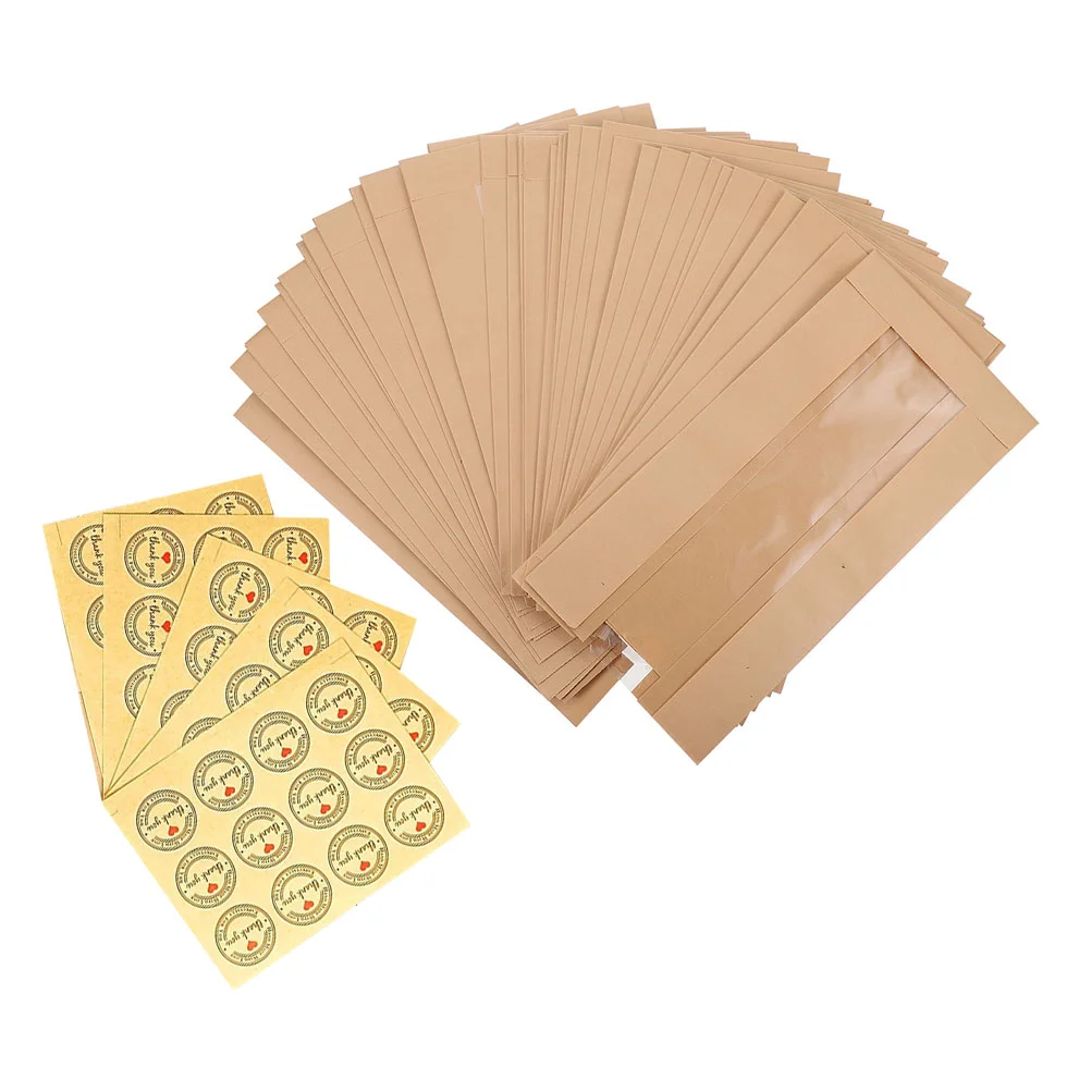 

Bread Bag Multi-function Treat Bags Wrapping Clear Multifunction Baking Pouches with Window Toast Paper Accessories for
