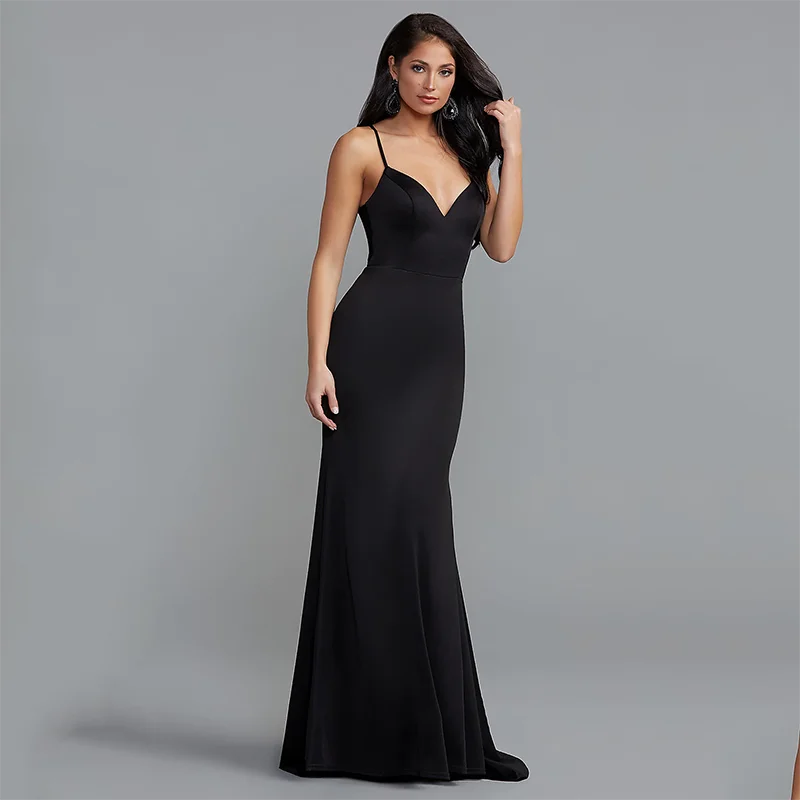 

Женское платье-Русалка с V-образным вырезом