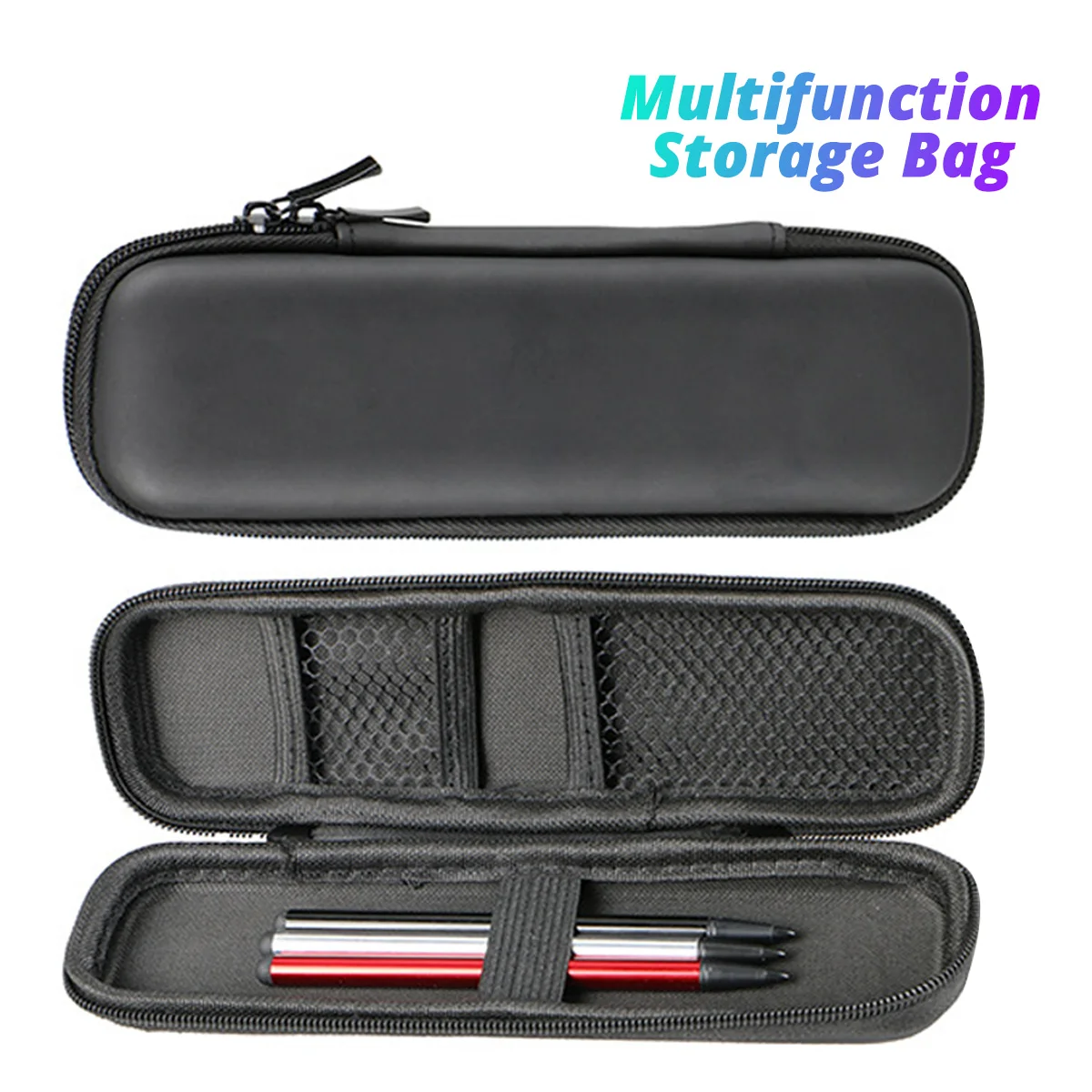 FONKEN Pencil Case Organizer Large Capacity Stylus Pen Storage Bag Zipper  for Cosmetic Travel Student School Pencil Cases