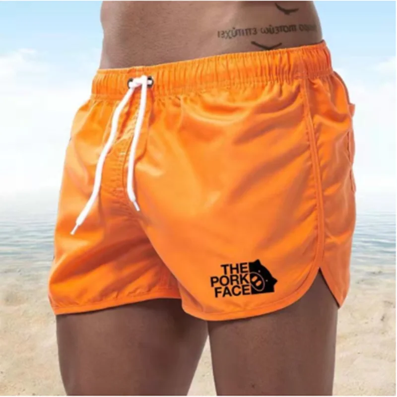 

2023 New Men's Beach Shorts Summer Men's Swimwear Sexy Swimming Trunks Men's Running Shorts Sea Surf Shorts Men's Sports Shorts