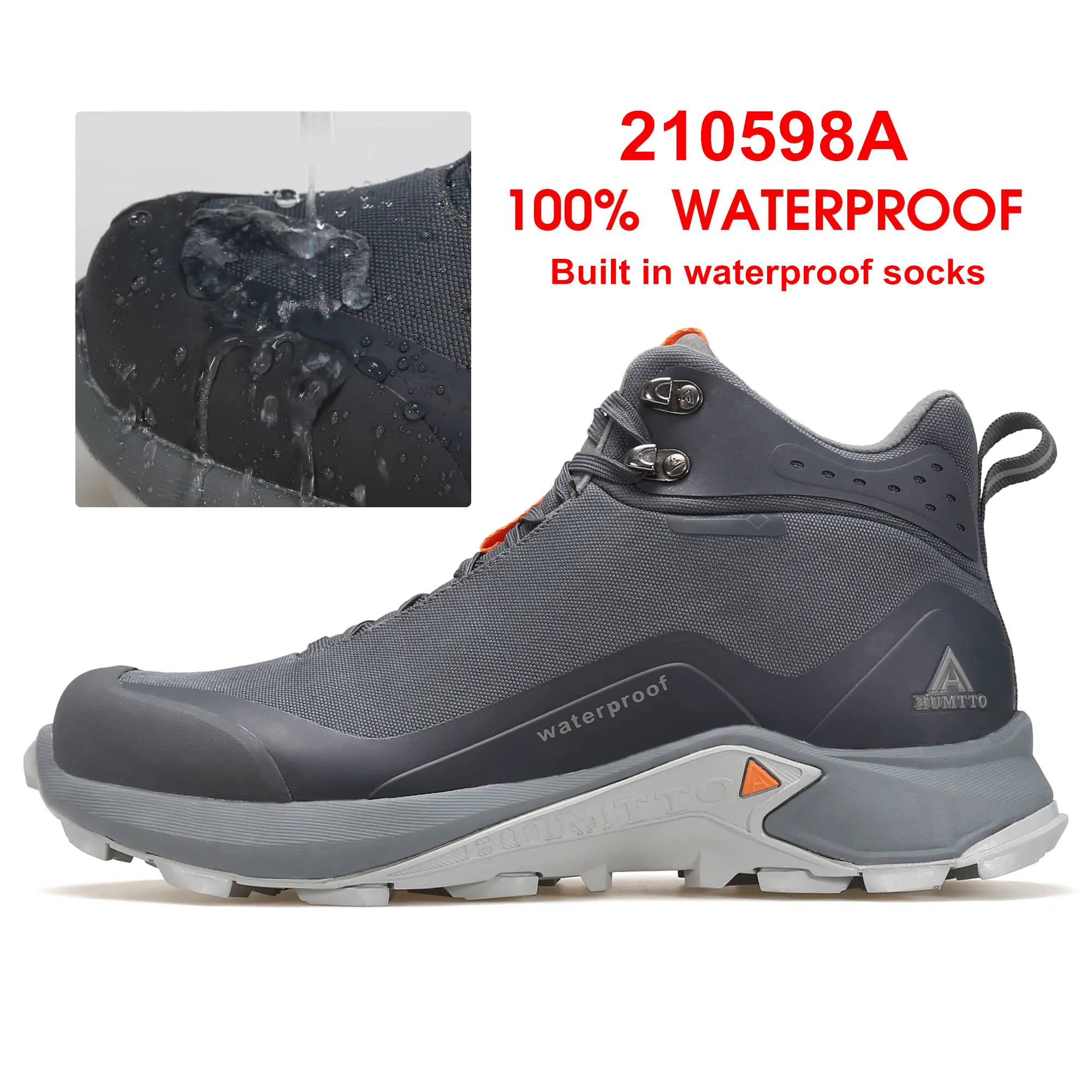 HUMTTO Waterproof Hiking Ankle Boots Winter Sports Trekking Shoes for Men Luxury Designer Outdoor Climbing Hunting Mens Sneakers hiking shoes rock climbing shoes
