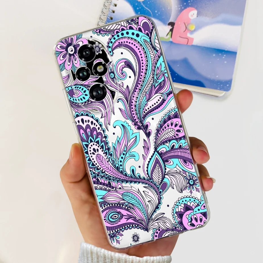 Cute Cat & Butterfly Painted Soft Silicone Phone Case -