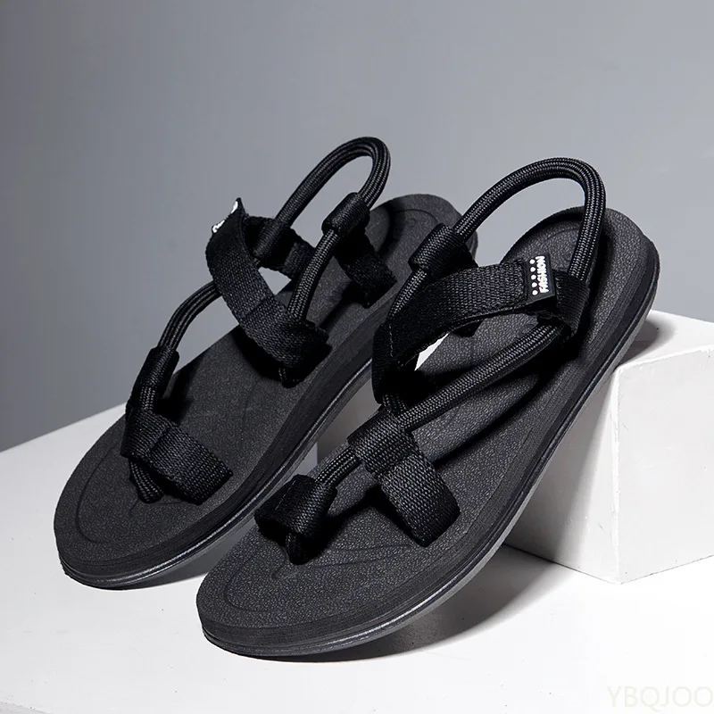 

2022 New Summer Fashion Men SandalsRoman Outdoor Beach Comfortable Shoes Flip Flops Slip on Flats Opened Toe Sports Slippers