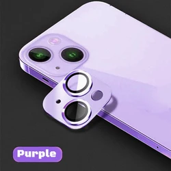 Premium Metal Tempered Glass Camera Lens Protector - Universal Fit - iPhone 14 Pro(Max) (Light Purple)