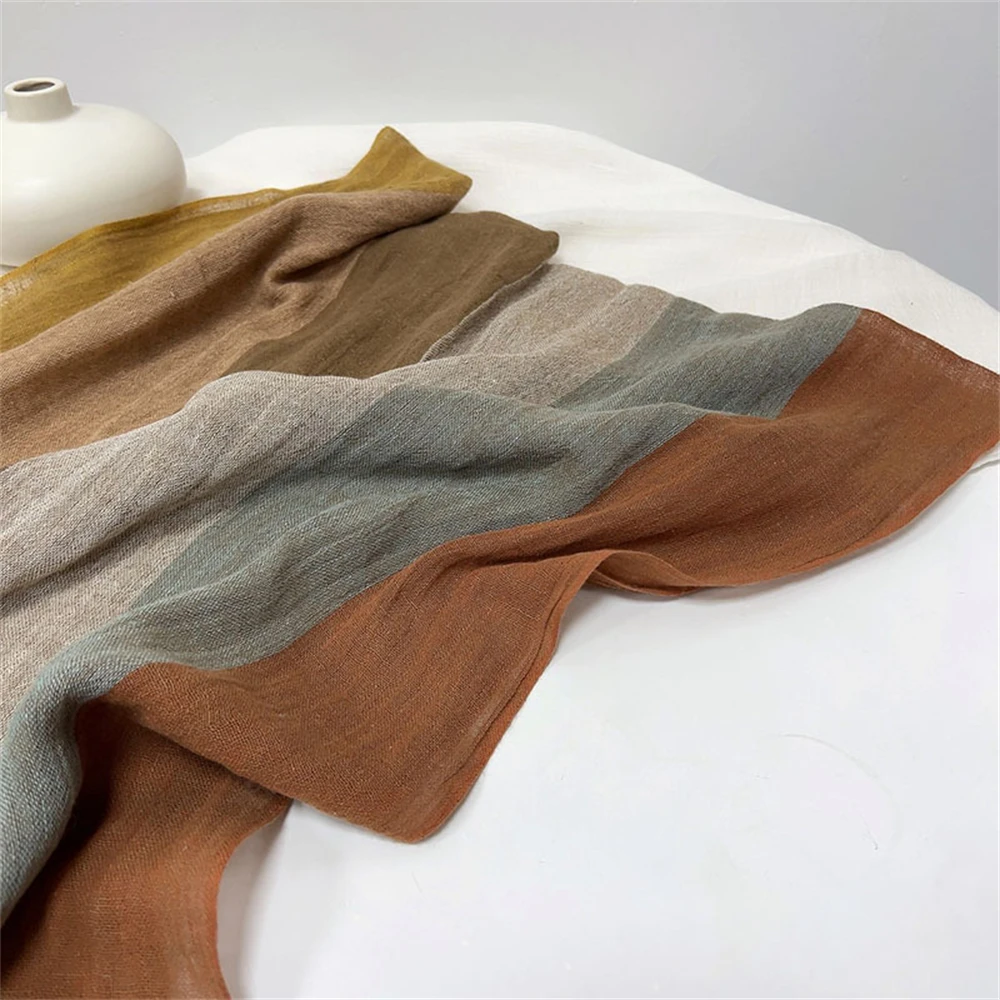 Generisch Foulard Doux Pour Femme De Style Uni à Franges à