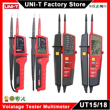 UNI-T UT15C UT18C UT18D Voltage Indicator Digital Voltmeter Volt Probe Voltage Meter Tester Phase Sequence Continuity Multimeter 1