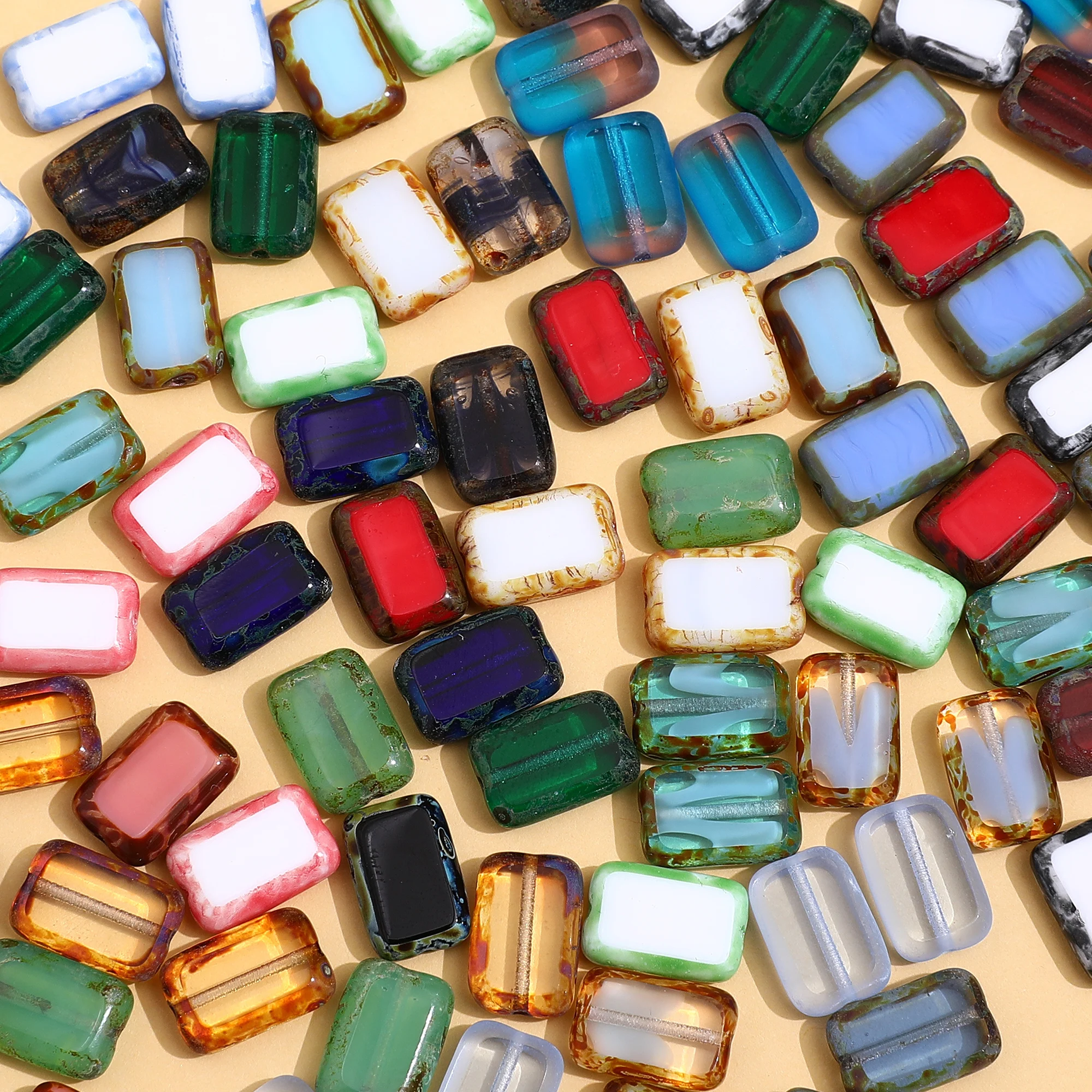 

8x12mm New Arrival Crezh Glass Bead Vintage Special Coated bead DIY Jewelry Making Bracelet Necklace