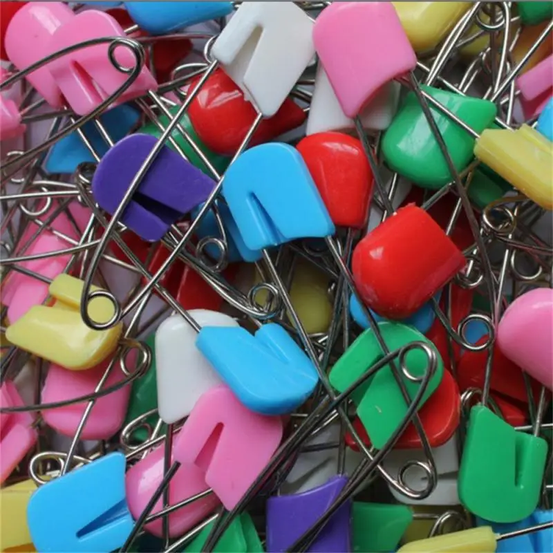 Spille Da Balia Per Pannolini 50 Pezzi - 40mm, Plastica E Acciaio, Per Neonati E DIY - Foto 2