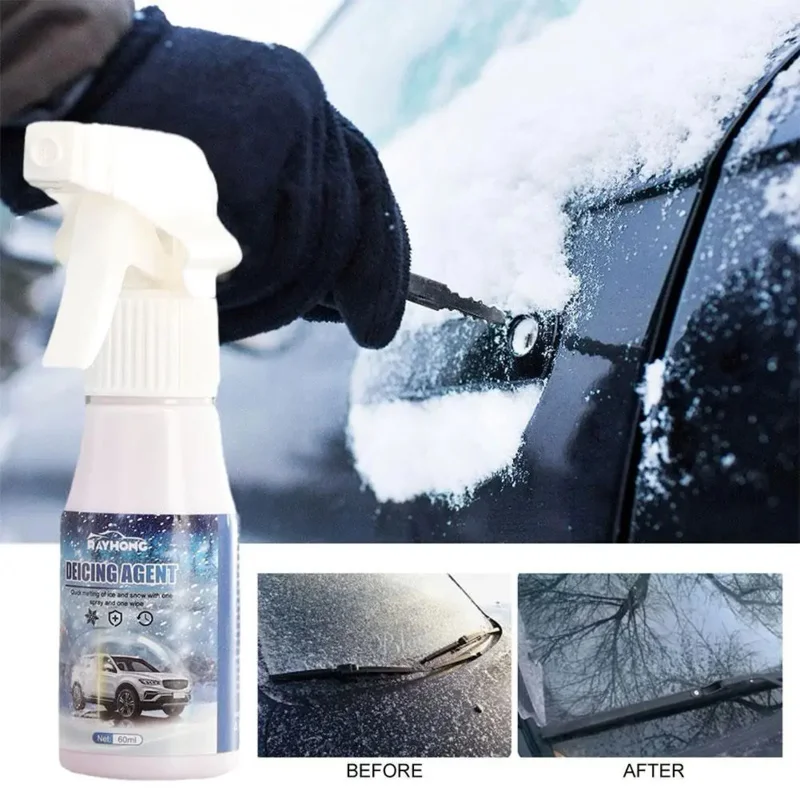 CarWindshieldDefrosterWindowSnowSprayDeicingSprayMeltingSpray