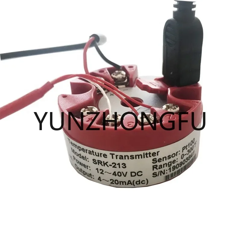 

Programmable Temperature Transmitter RTD PT100 To 4-20mA Converter TC RTD Input 4-20mA Output Head-mounted Thermocouple Transmit