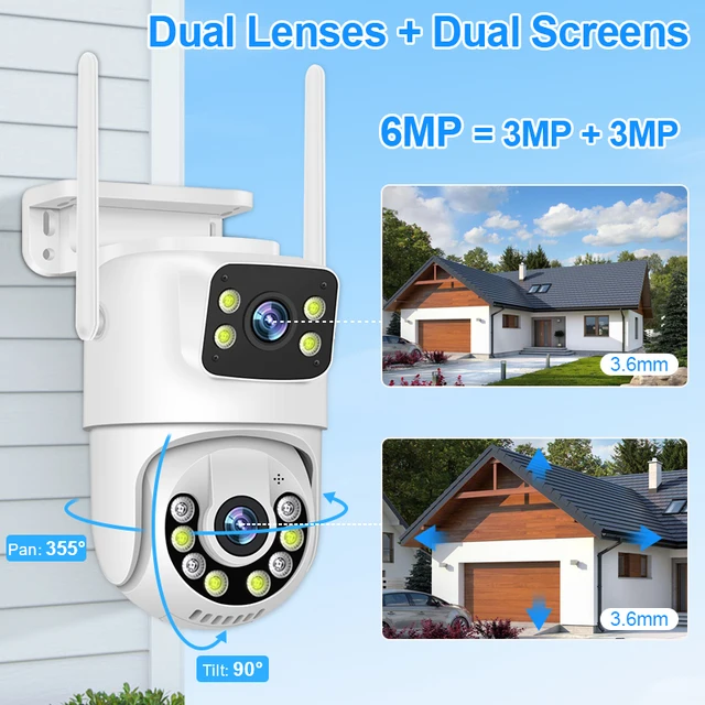 6MP Wireless WiFi CCTV Security Camera Kit 3