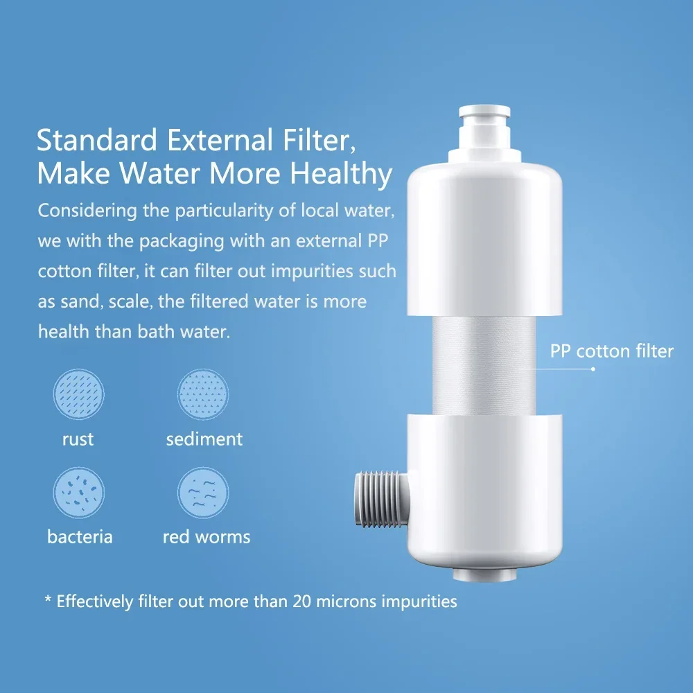 Filtro per sedile WC Smartmi, filtro acqua intelligente per WC, accessori per bagno domestico per sedili WC intelligenti - immagine 3