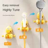 Shower Holder Suction Cup Bath Punch-free Showerhead Showerhead Shelving Shelf Organizer Bathroom Storage  Household Items 2