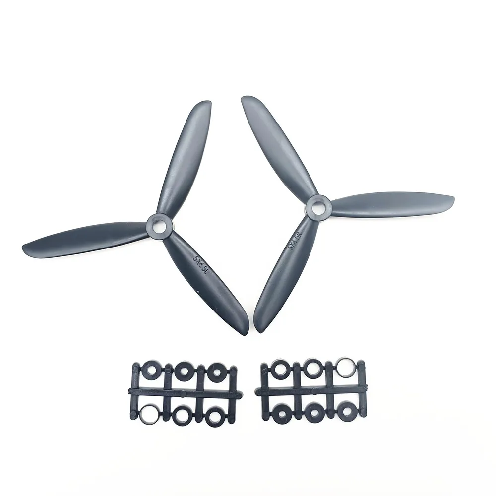 Hélices 5045 3 pales pour drone - Lot de 2 ou 4 pièces
