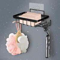 Wall-mounted Soap Dish For Bathroom Stainless Steel Soap holders For The Shower Razor Holder Bathroom Accessories 1
