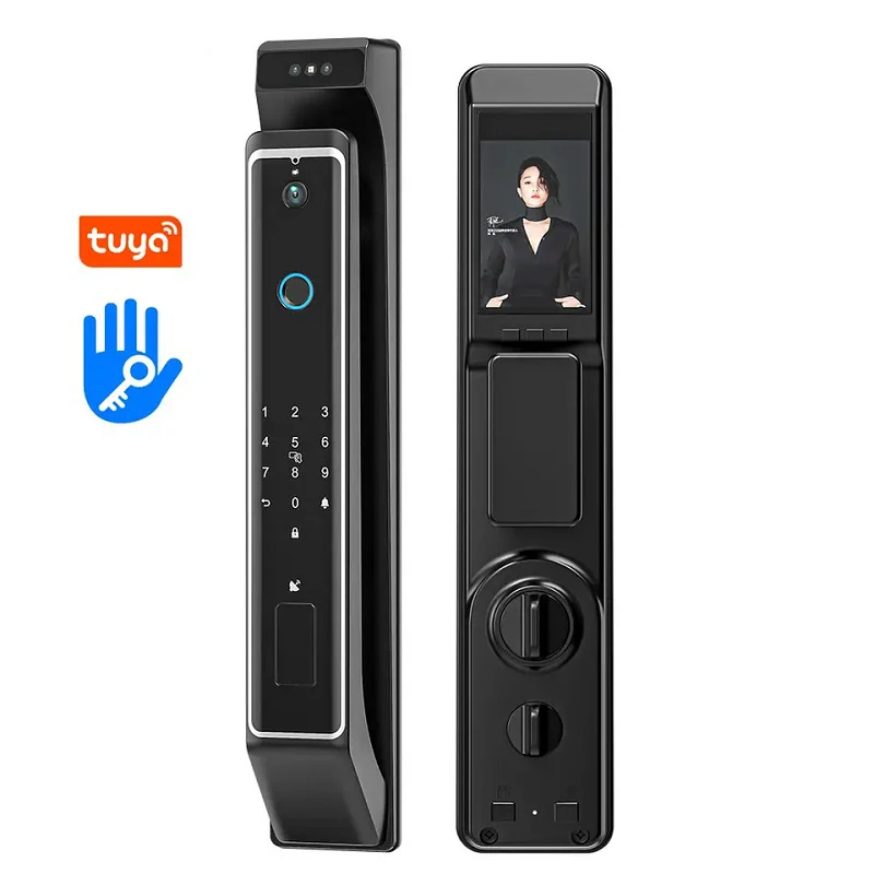Tuya Smart Home Digital Door Lock, Reconhecimento Facial Eletrônico