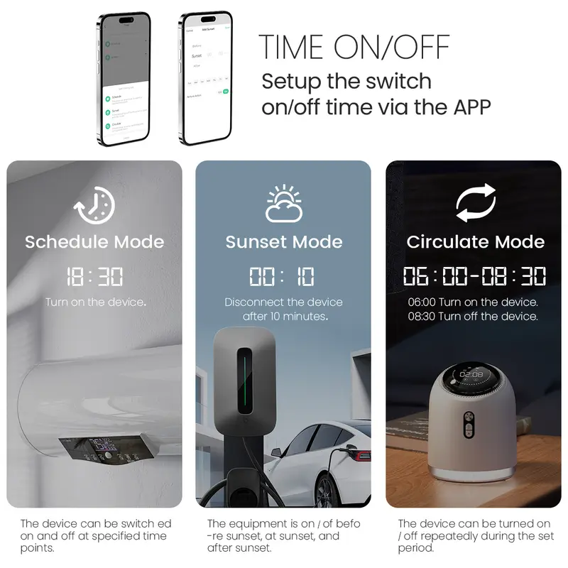 Tuya WiFi Circuit Breaker Smart 1P+N 63A  MCB Timer Power Energy kWh Voltage Current Meter Protector Voice Remote Control Switch - Image 4