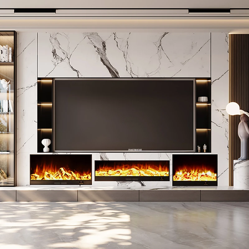 Creative Home Decor Fireplaces Villa Hotel Indoor Electronic Heating Heater Living Room Embedded Fake Flame Decorative Fireplace