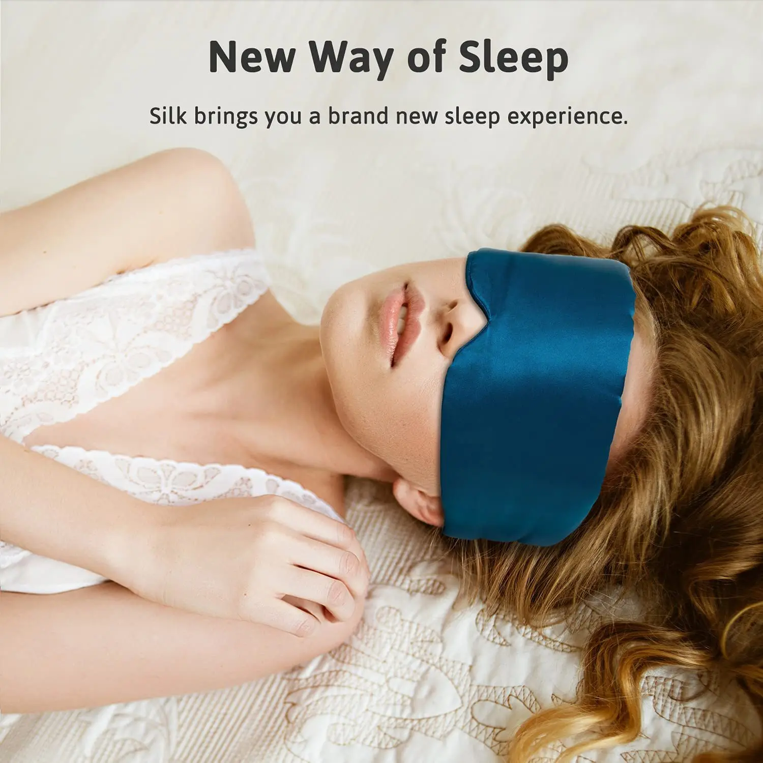 Mulberry Silk Sleeping Mask Eyepatch Blocking Light Eyemask Eyeshade Soft Padded Slaapmasker Travel Sleeping Aid for Sleep Patch 3