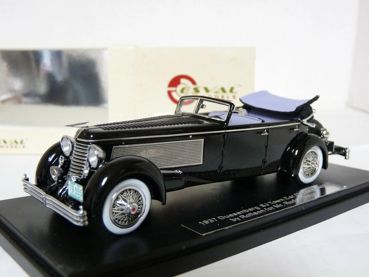 

ESVAL 1:43 For Duesenberg SJ Town Car 2405 Rollson 1937 Classic Cars Limited Edition Resin Metal Static Car Model Toy Gift