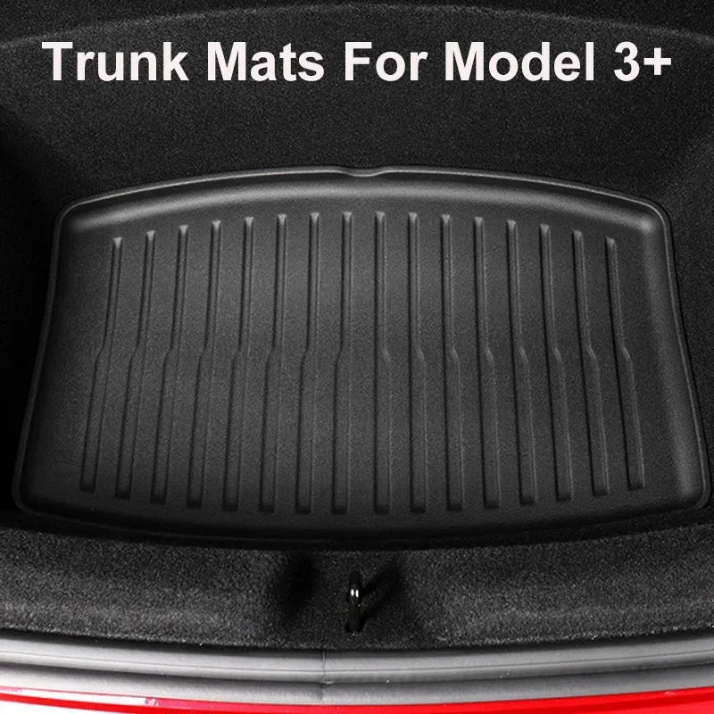 

TPE Front and Rear Car 3D Trunk Mat Floor Mats for Tesla Model 3+ Liner Carpet Trunk Frunk Storage Box Cargo Tray 2023-2024