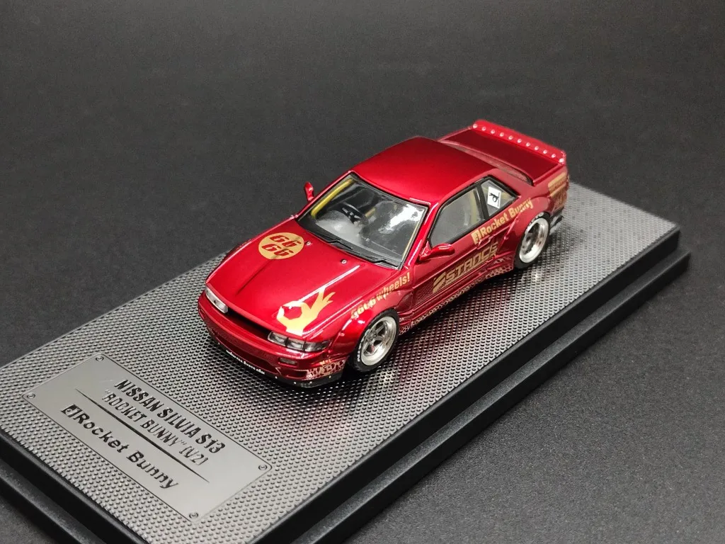 

INNO 1:64 SILVIA S13 V2 Rocket rabbit PANDEM Limited Edition Alloy Metal Static Car Model Toy Gift