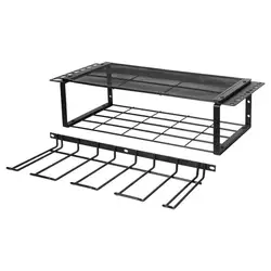 Electric Drill Storage Tool Storage Rack Wall Mounted Load-Bearing Capacity Heavy Duty Metal Tool Shelf Garage Tool Organizer