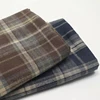 L100cm X W140cm Brown Plaid Fabric Polyester Cotton Blend for Spring Autumn Shirts Trousers Scarf Clothing Designer Materials