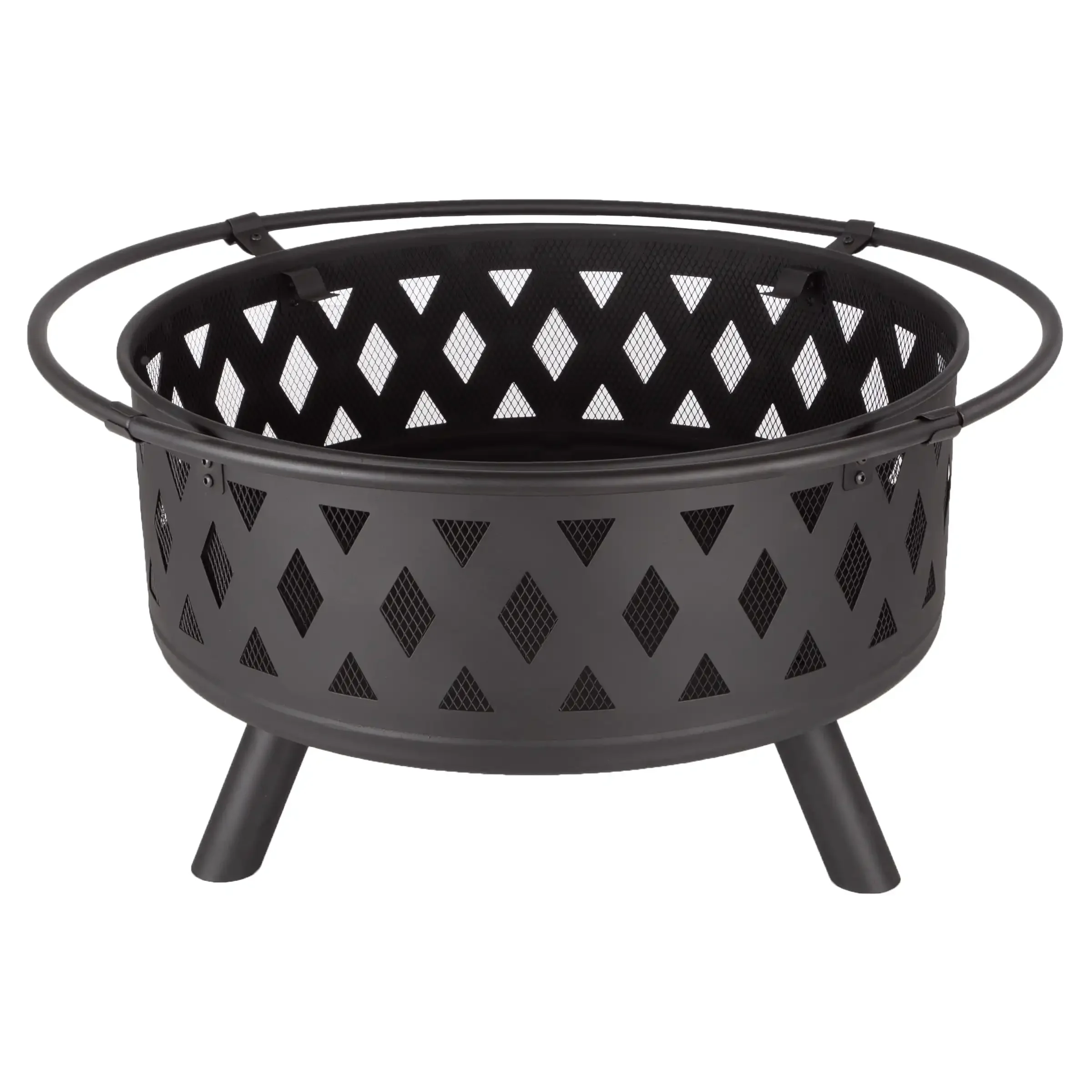 30&rdquo; Outdoor Fire Pit with Screen, Poker, and Grate, Copper