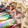 Montessori Style Sensory Toy BPA-free Non-toxic Baby Ribbon Ring Newborns Upwards Develop Colour Recognition Sensory Toy 1