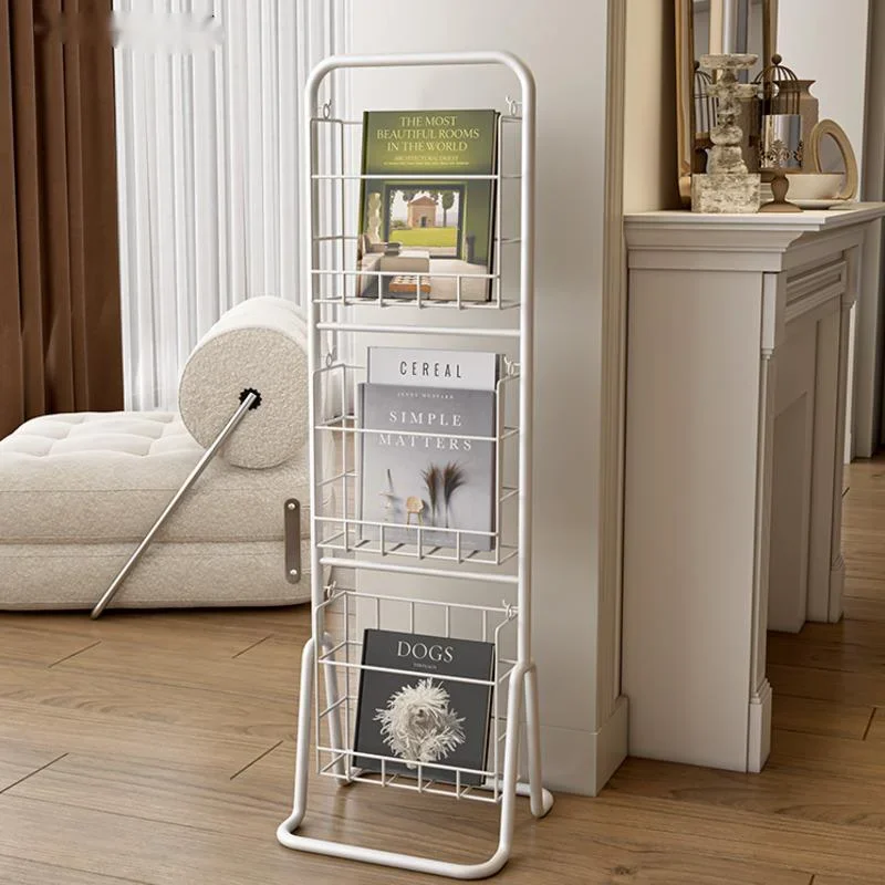 Web Celebrity Medieval Magazine Holder: Landing Ins Wind Multi-layer Mobile Display Shelf Office Storage Organizer