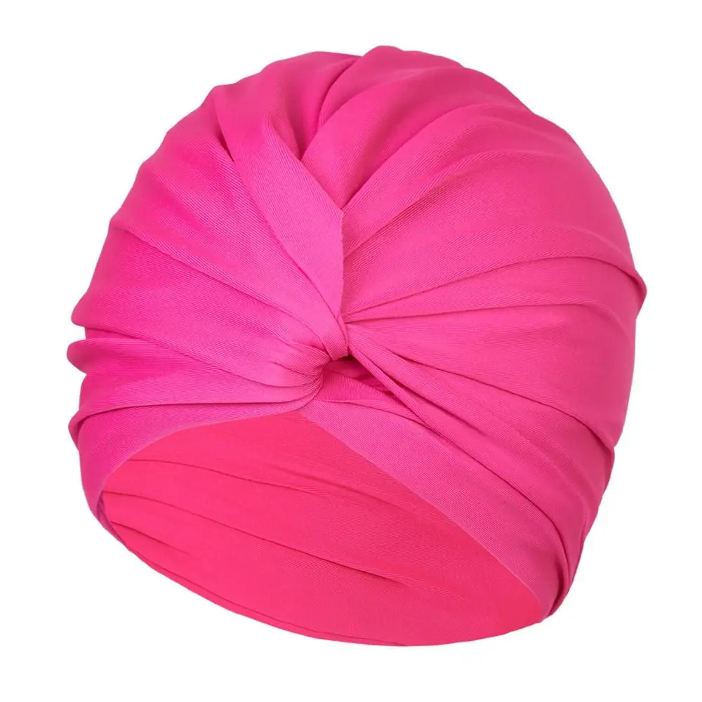 Hochelastische Schwimmkappe für Mädchen und Frauen, Dehnbare Mehrfarbige Schwimmhaube, Turban-Stoff, Wassersport-Zubehör – Detail 5
