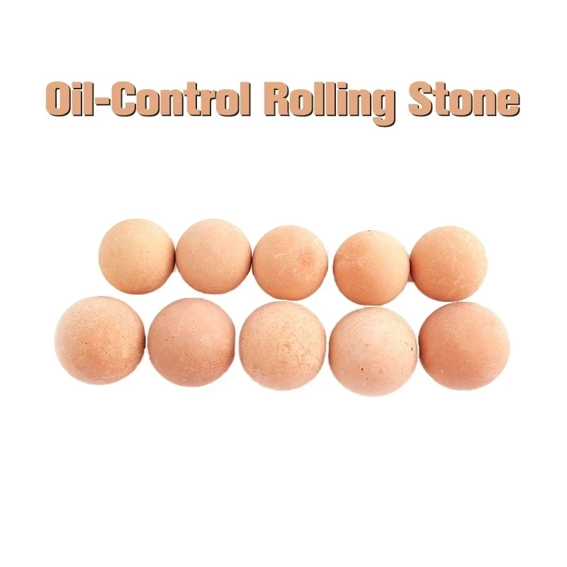 2Units Oil-Absorbing Volcanic Stone Multi-size Washable Reusable Face Roller Ball Natural Volcanic for Excess Oil Blotting Tools