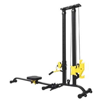 Unisex Station for Home Gym Multifunctional Equipmentfor Full Body Workout Fitness Rack Modes/Height Adjustable W/Backrest 6