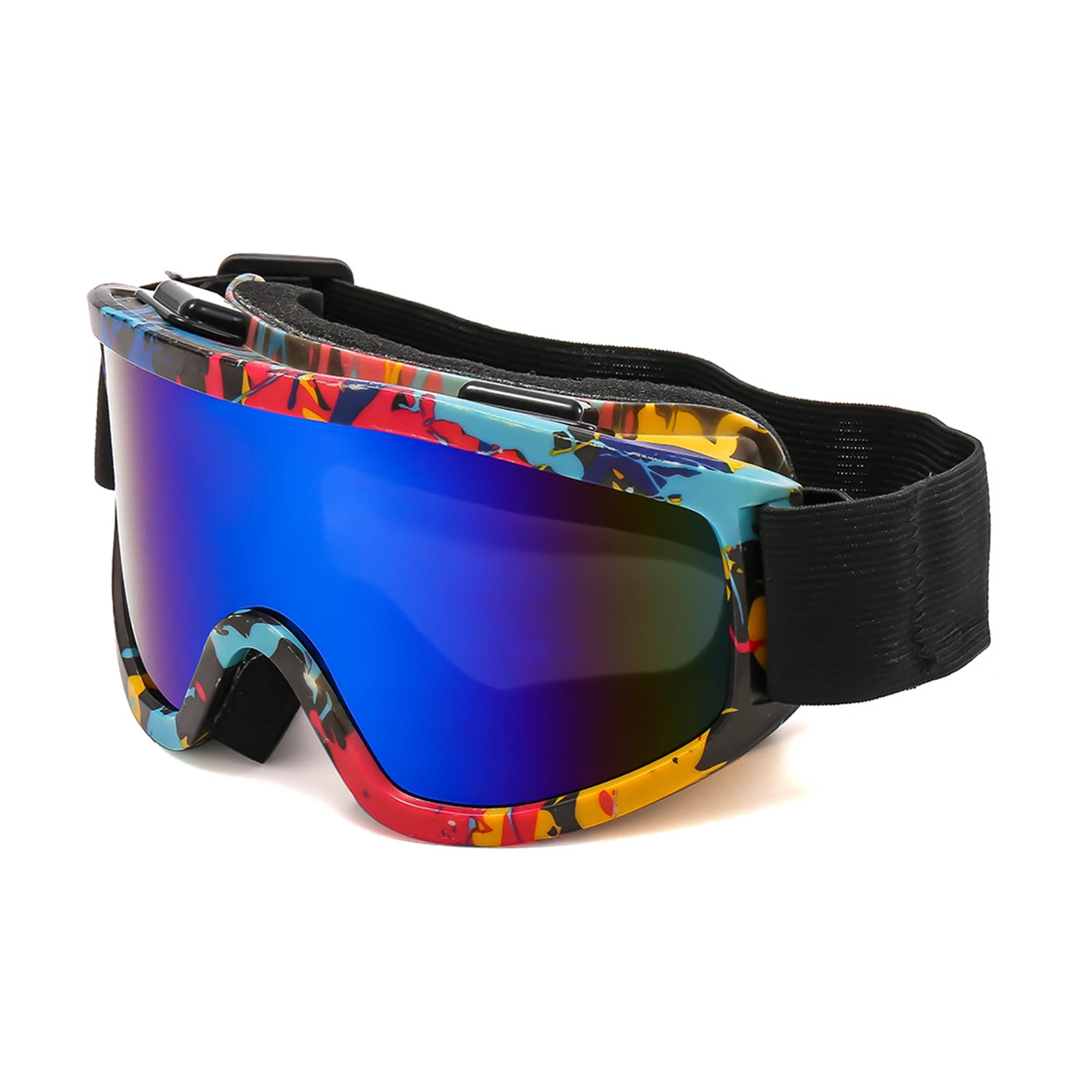 Enhanced Outdoor Snow Sports Ski Goggles with Colorful Anti-Glare Lens