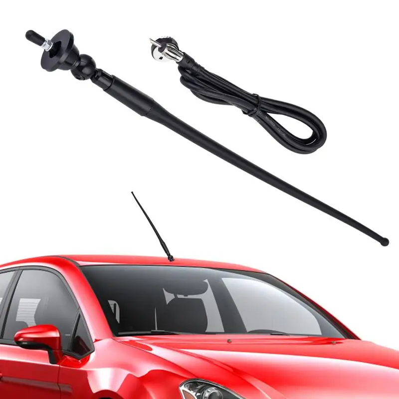 

Car Radio Aerial Aluminium Alloy Car Antenna For Digital Radio DC12-24V Vehicle Radio Antenna Replacement For Car Internal