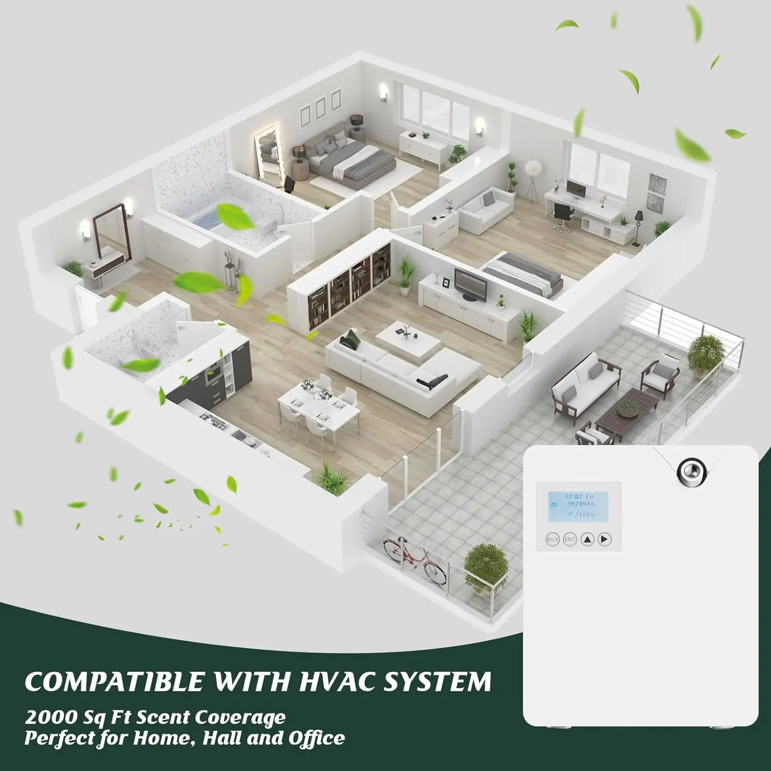 جهاز ناشر للزيوت العطرية بتقنية التحكم عبر الواي ف...