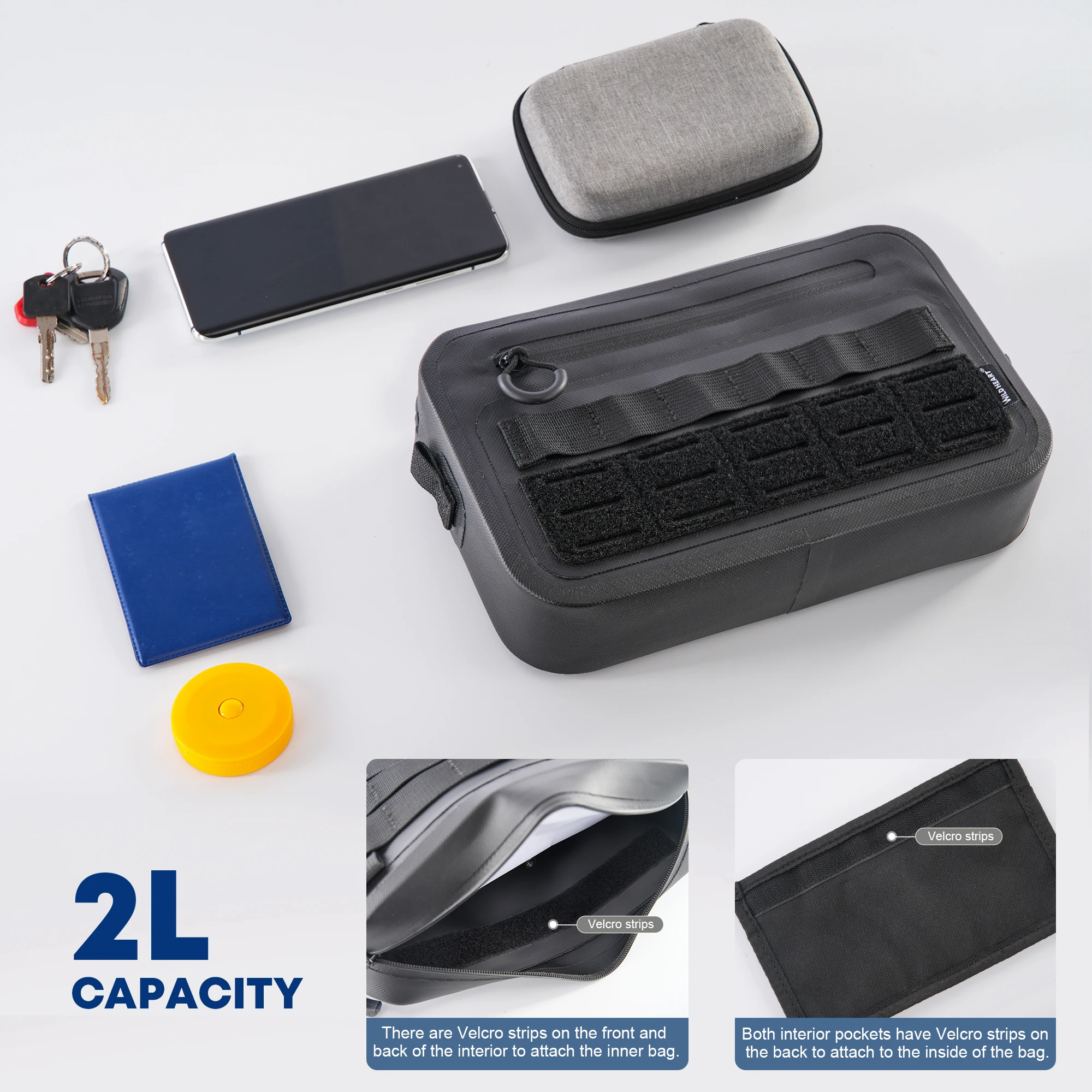 Sac De Poitrine De Moto Pour Homme - Sac De Course à Pied - Sac De Poitrine D'extérieur Imperméable - Sac à Dos Léger Avec Poche Et Espace De Rangement Supplémentaire Pour